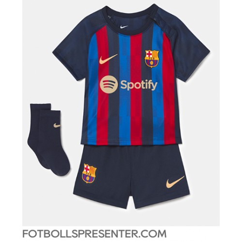 Barcelona Ousmane Dembele #7 Hemmatröja Barn 2022-23 Kortärmad (+ korta byxor)